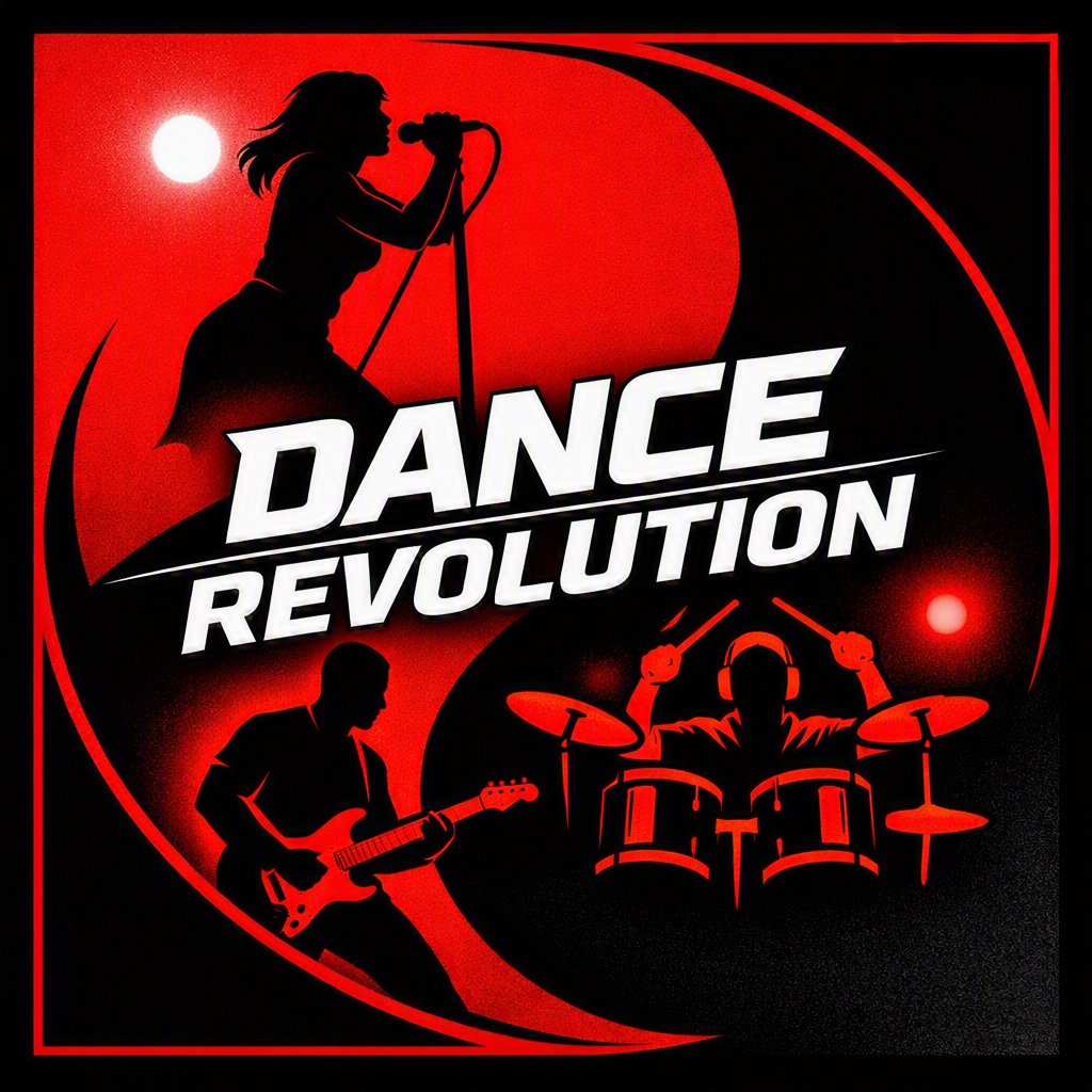 Dance Revolution business card — front